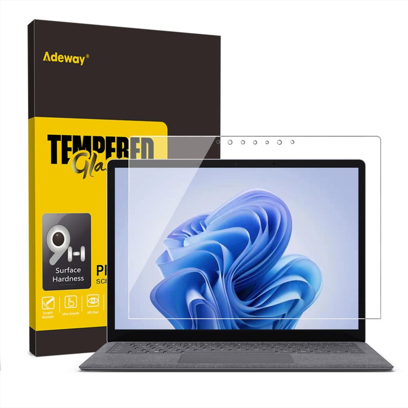 Adewayã€15 inch Tempered Screen Protector For Microsoft Surface Laptop 5/Laptop 6, 9H Hardness, HD Clear, Ultra Sensitivity, Surface Laptop4/3/2/1 Screen Protector - Image 1